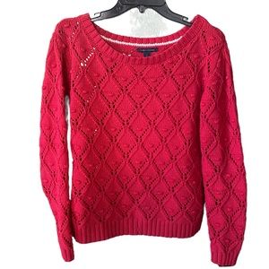 Women’s Crew Neck Sweater Red Size M from Tommy Hilfiger